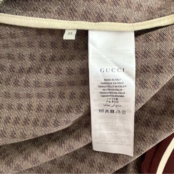 NWT GUCCI MICRO-CHECK AND PAISLEY-PRINT VELVET TRACK JACKET - Picture 10 of 15